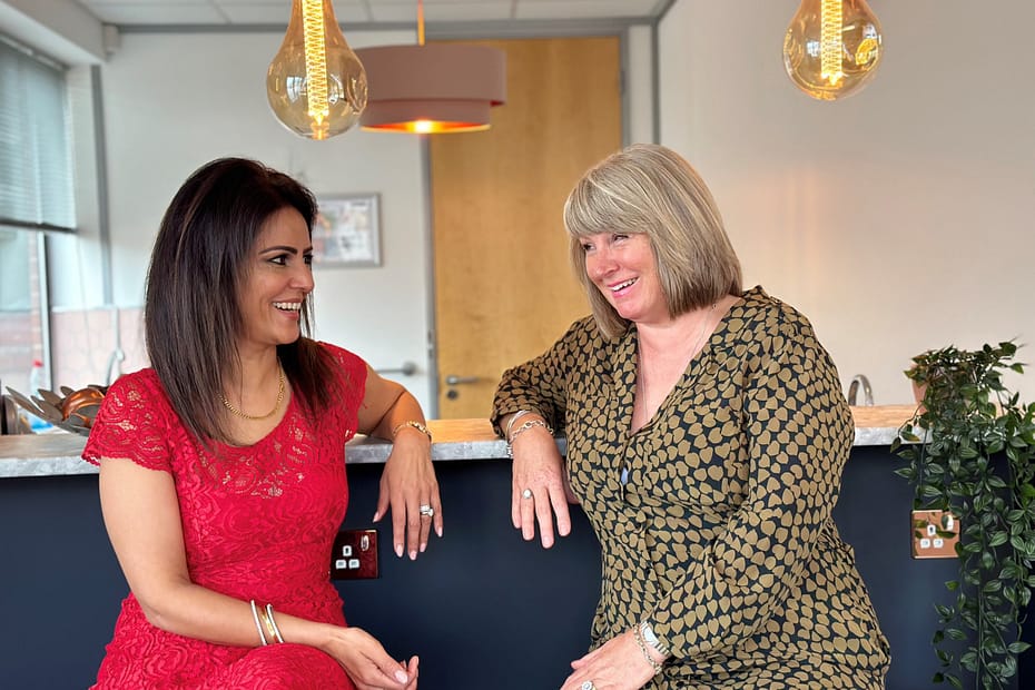 Kavita Oberoi with Tina Attenborough